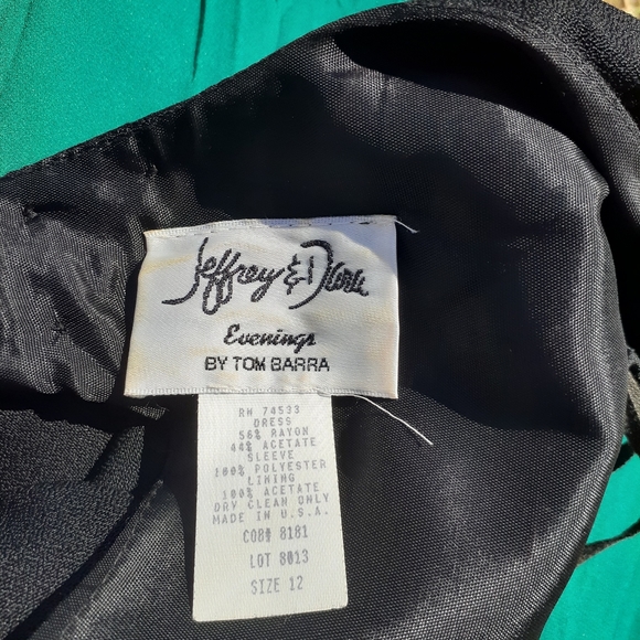 Jeffrey & Dara long black dress with bows, 12 - Picture 5 of 6